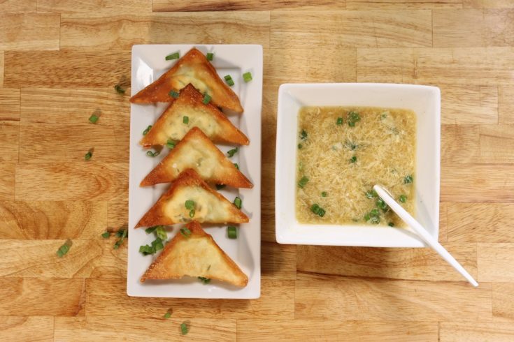 Egg Drop Soup & Cream Cheese Wontons